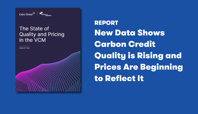 New Report: A Turning Point for Carbon Credit Quality & Pricing