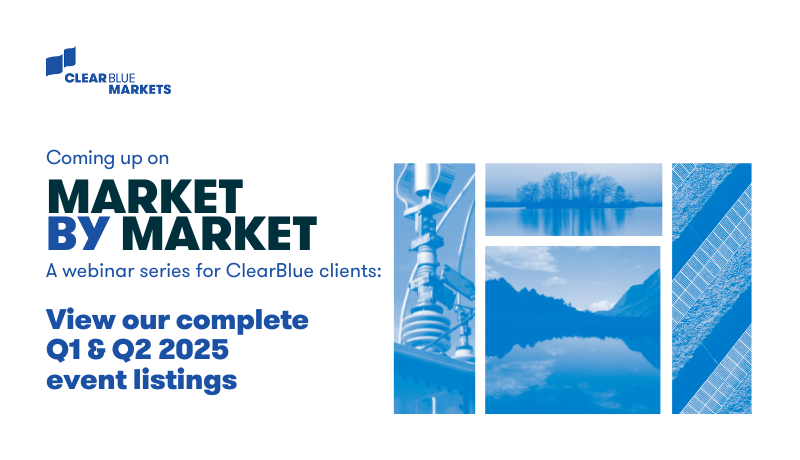 ClearBlue's Market by Market client webinars are back for 2025!